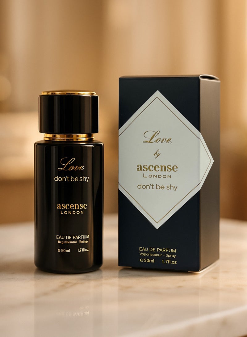 Ascense london Sweet Perfume for Women Love Don’t Be Shy Eau De Parfum for Women 50ml | Luxury Perfume for Women with Vanilla, Gourmand Floral & Caramel Notes - Image 1
